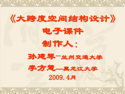 大跨度空间结构设计