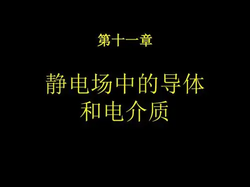 大学物理第十一章静电场中的导体(精)