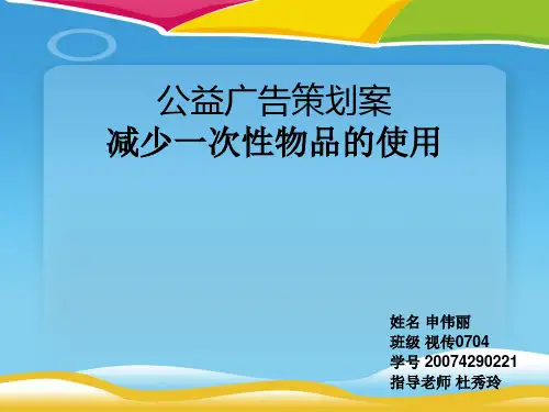 公益广告策划方案(ppt 24页)