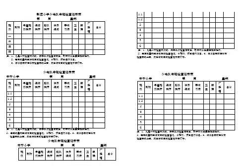 少先队常规检查记录1