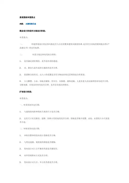 景观图纸审图要点