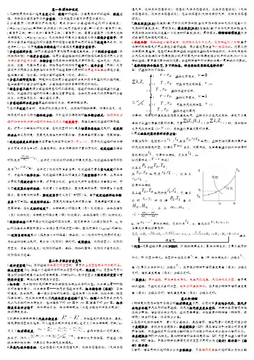 中南大学_邱运仁_化工分离工程_复习笔记