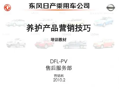 养护产品营销技巧培训教材(新品)
