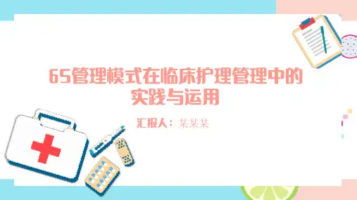 医院6S管理PPT课件：6S管理模式在临床护理管理中的实践与运用