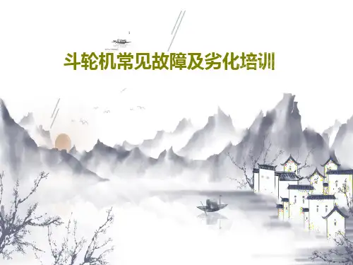 斗轮机常见故障及劣化培训共26页