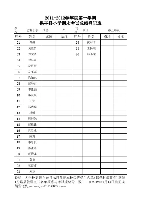 级英语