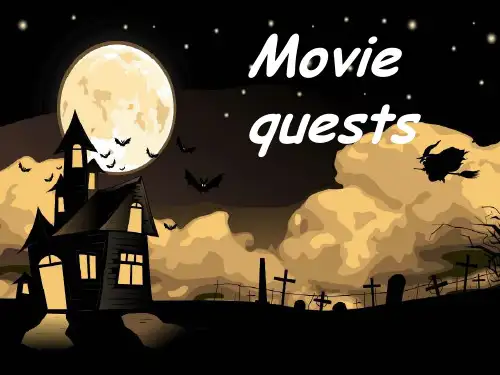 Movie Quiets猜英文电影游戏PPT