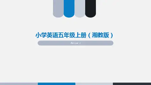 小学英语五年级下册复习一