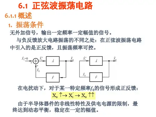 模拟电子技术6.1正弦波振荡电路