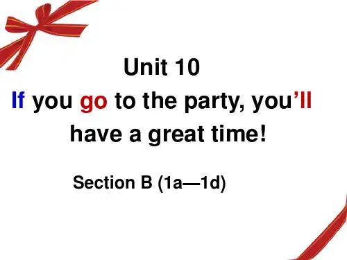 八上Unit 10 Section B(1a-1d)课件