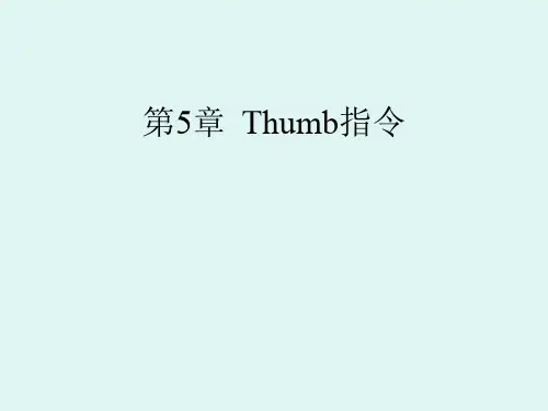 Thumb指令