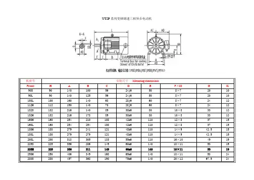 YTSP系列变频调速三相异步电动机