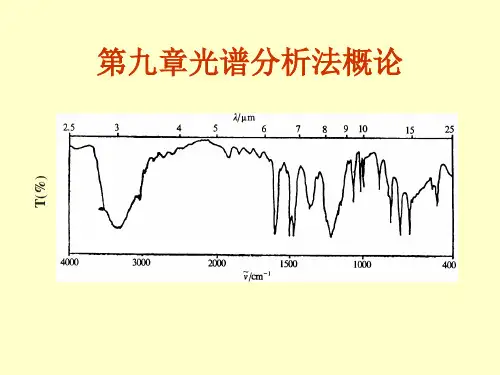 第九章 光谱分析法概论