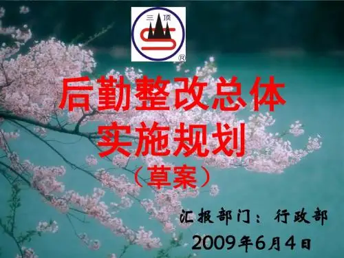 织带集团后勤整改整体规划(草案)
