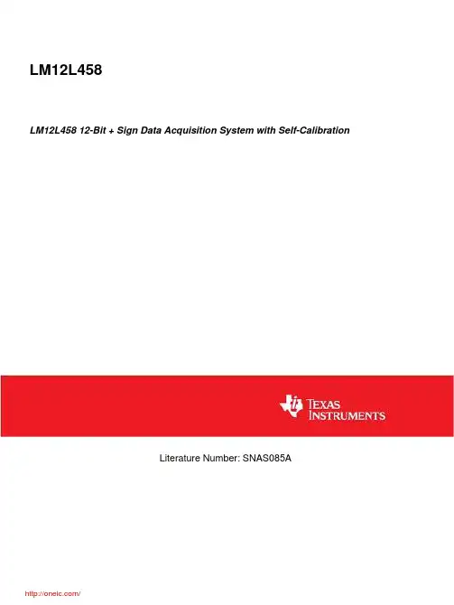 LM12L458CIVNOPB;中文规格书,Datasheet资料