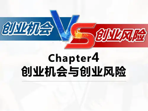第四章 第一节 创业机会概述