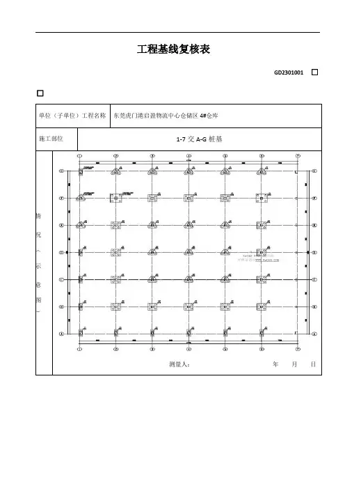 工程基线复核表(桩基)
