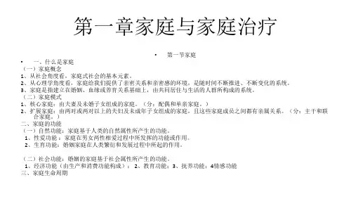 家庭治疗教案