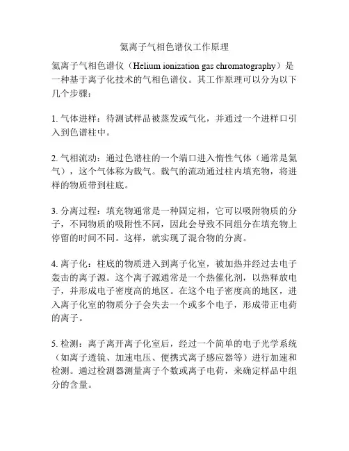 氦离子气相色谱仪工作原理