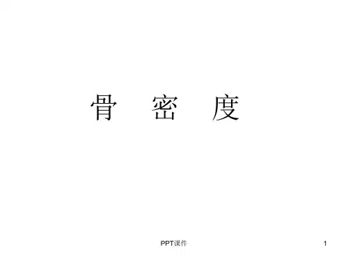 骨密度  ppt课件