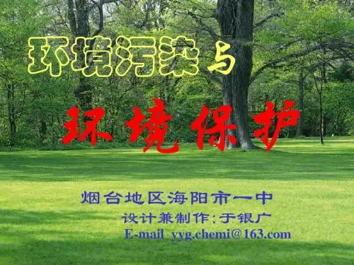 环境污染与环境保护