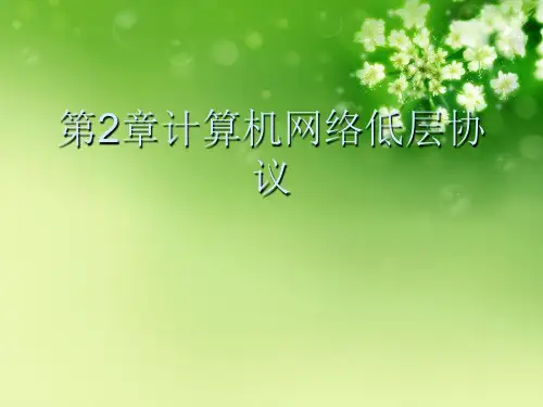 第2章计算机网络低层协议优秀课件