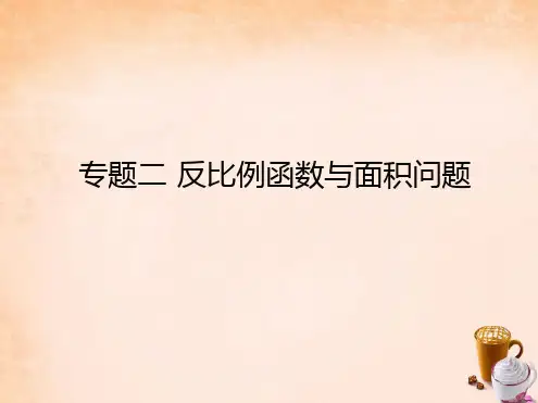 九年级数学下册 专题二 反比例函数与面积问题课件 新人教版