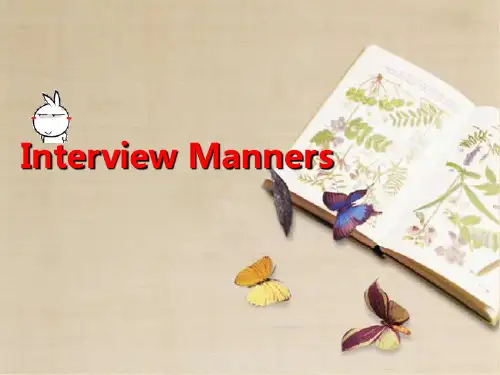 Interview Manners