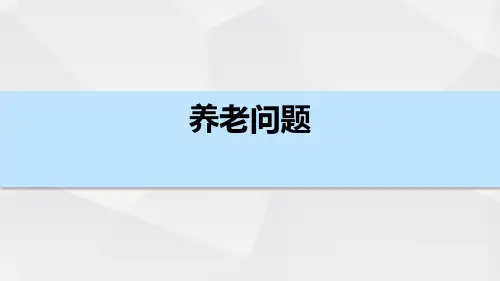 中国养老问题