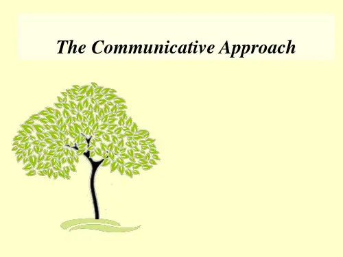 英语教学法Communicative Approach.ppt