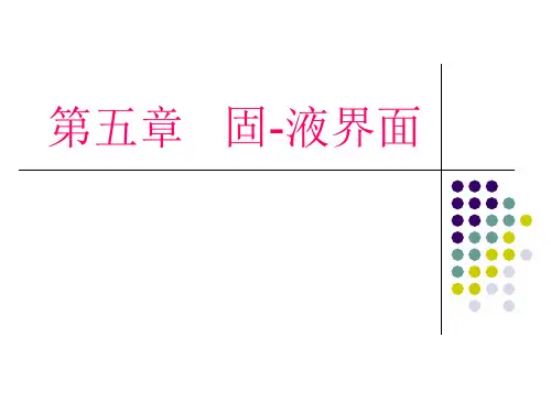 第四章--固液界面