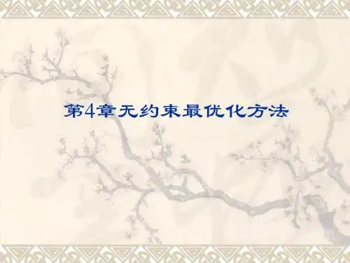 最优化方法第四章B