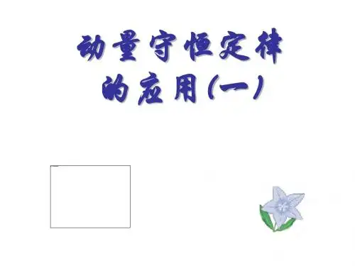 高三物理动量守恒定律的应用