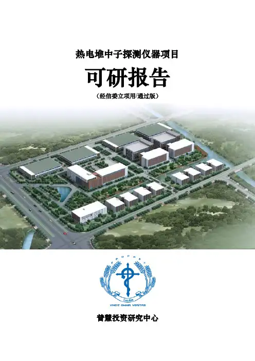热电堆中子探测仪器项目可研报告经信委立项用(通过版)