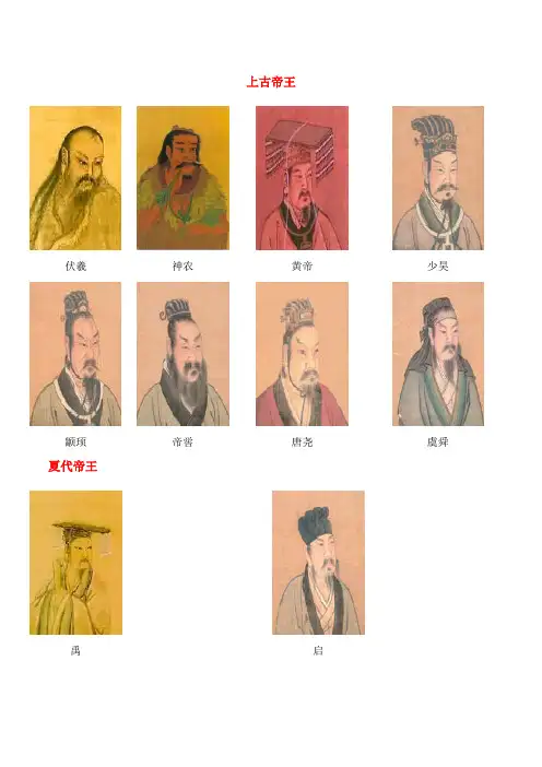历代皇帝图像