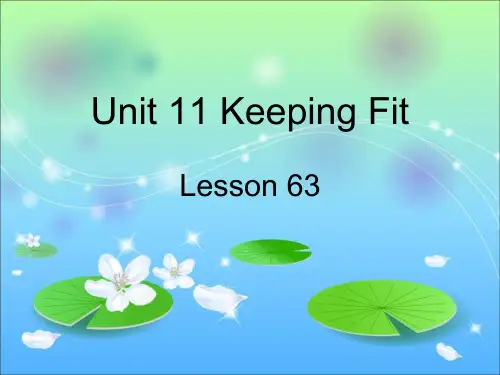 Keeping FIt Lesson63
