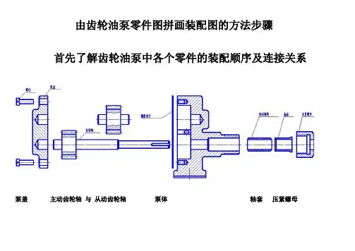 绘制齿轮油泵装配图步骤