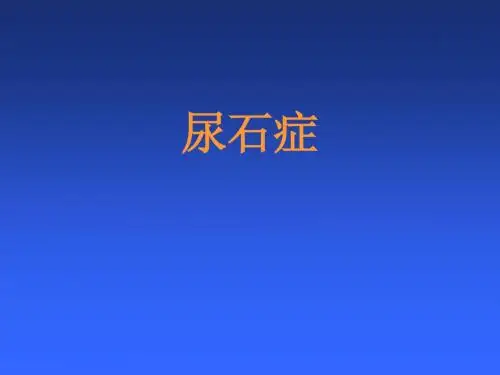 泌尿系结石教案PPT课件