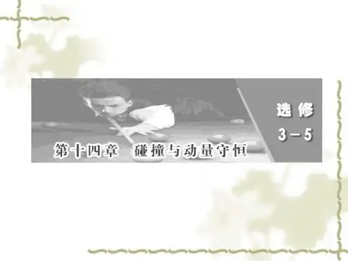 第十四章  第1单元  动量 动量守恒定律.ppt