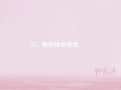 高考数学二轮复习第一部分思想方法研析指导三数形结合思想课件文