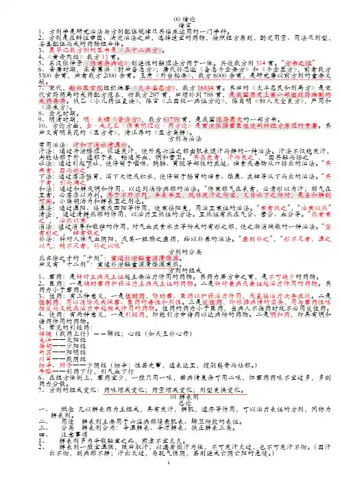 方剂学笔记 2