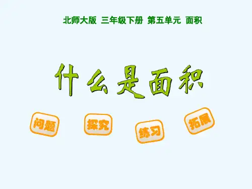 小学数学北师大2011课标版三年级什么是面积课件 (2)