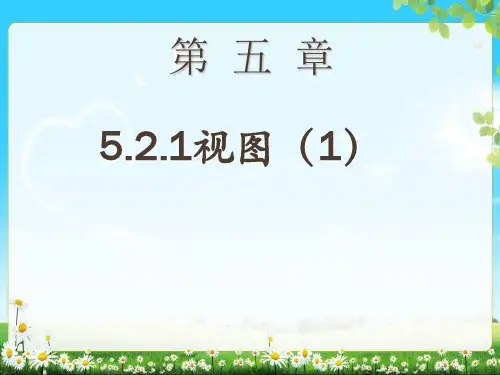 第五章 5.2.1视图(第1课时) (共15张PPT) 2017秋九年级数学上册 同步教学ppt课件 北师大版