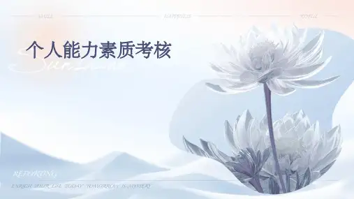 个人能力素质考核