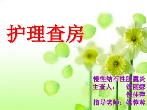 慢性胆囊炎护理查房. ppt课件