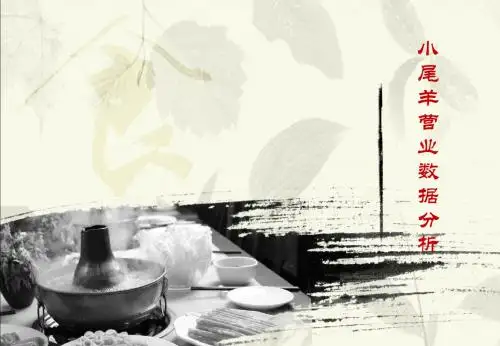 小尾羊营业额数据分析