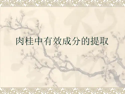肉桂挥发油的提取