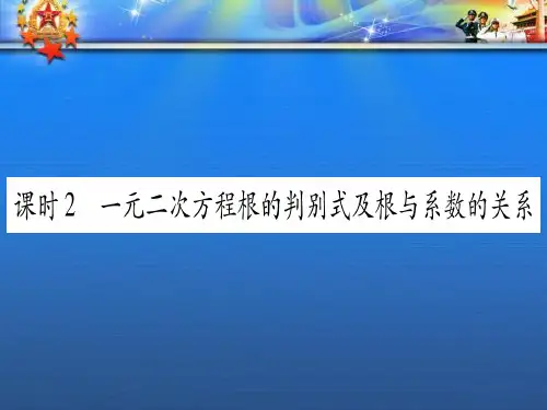 中考数学第一轮考点系统复习第2章第2节一元二次方程及其应用课时2作业课件0(1).ppt