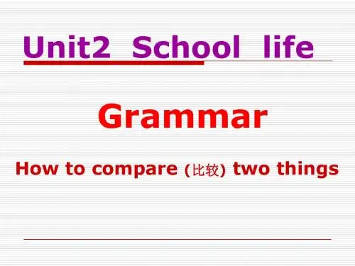 8A Unit 2 Grammar全面版