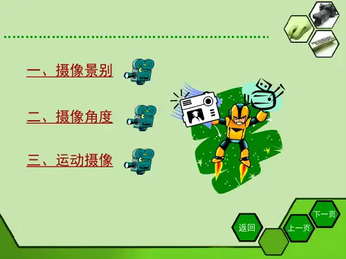 景别角度运动摄像范例